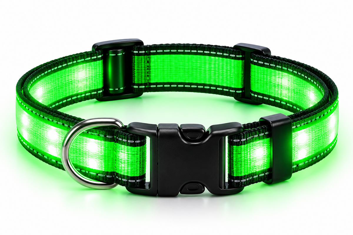 Glow In the Dark Color -Keep Your Pet Safe and Seen After Dark